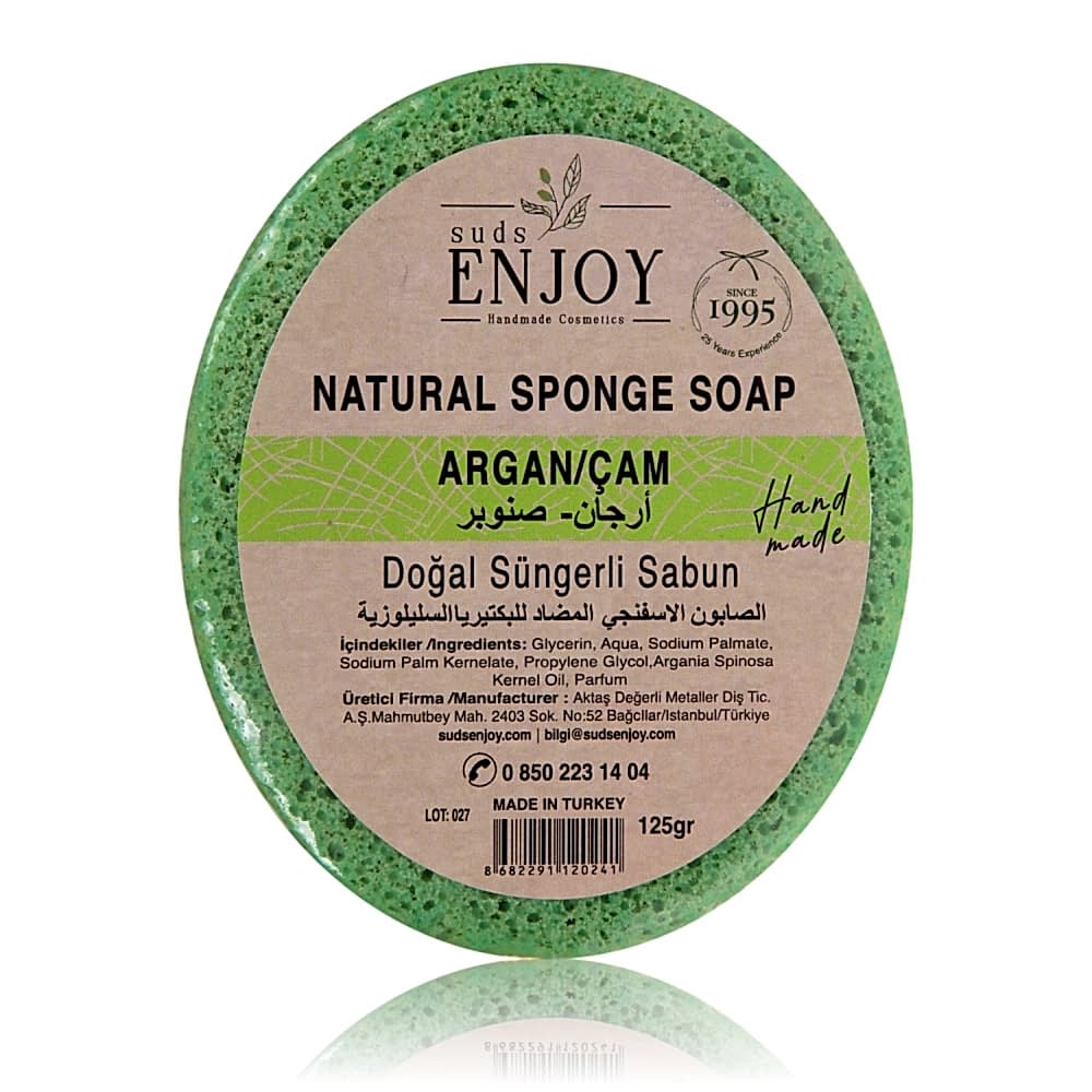 Doğal Argan & Çam El Yapımı Duş Sabunu